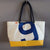 Recycled boat sail tote bag made in france