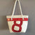 recycled sailcloth handbag les toiles du large in sailcloth made in france