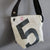 Mini shoulder bag made of recycled boat sail made in france