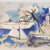 Peinture sur voile réalisé par Cécile Colombo en voile de bateau made in france