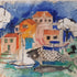 Peinture sur voile réalisée par C. Colombo