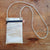 Recycled boat sail phone pouch made in france