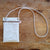 Recycled boat sail phone pouch made in france