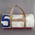 Polochon bag in recycled sailcloth in sailcloth made in france