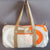 Polochon bag in recycled sailcloth made in france