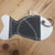 Recycled boat sail key ring made in france