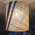 Suspension made of recycled boat sail made in france