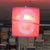 Suspension made of recycled boat sail made in france