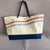 Large mixed eco-responsible tote bag - Recycled boat sail - Made in France from recycled boat sails