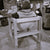 Wooden armchair and recycled boat sail made in france