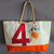 large sail bag painted by cécile colombo in boat sail made in france