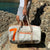Polochon bag in recycled sailcloth in sailcloth made in france