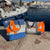 Polochon bag in recycled sailcloth made in france