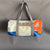 Polochon bag in recycled sailcloth made in france