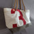 Recycled boat sail tote bag made in france