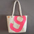 Recycled boat sail tote bag made in france