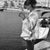 small handbag in recycled sailcloth les toiles du large in sailcloth made in france