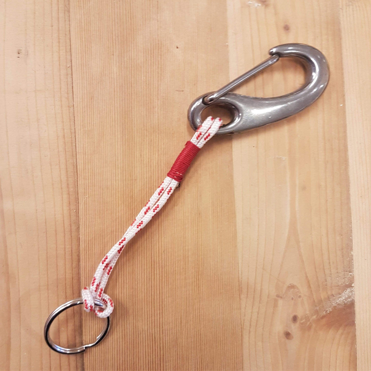 Marine key ring with recycled rope and snap hook - Les Toiles du Large