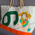 grande borsa a vela dipinta da cécile colombo in barca a vela made in france