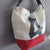 borsa grande con tracolla in tela da vela riciclata Maud - borsa a tracolla Max Blacky in tela da vela made in france