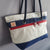 borsa a mano in vela da barca riciclata in vela da barca made in france